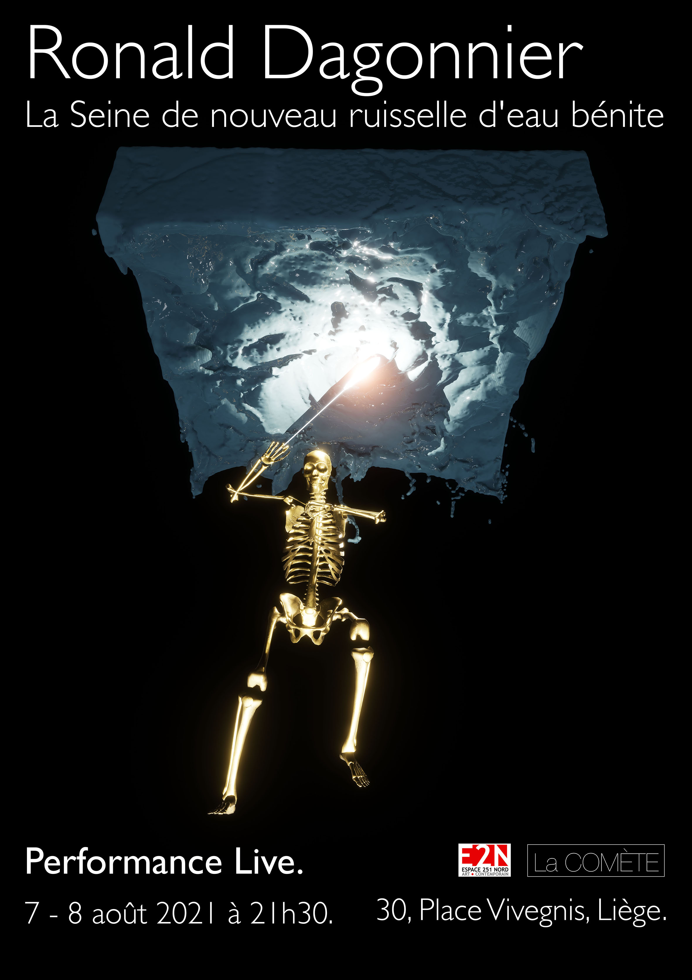 Ronald Dagonnier Comète Affiche a1 reduite Avec logo lettrage